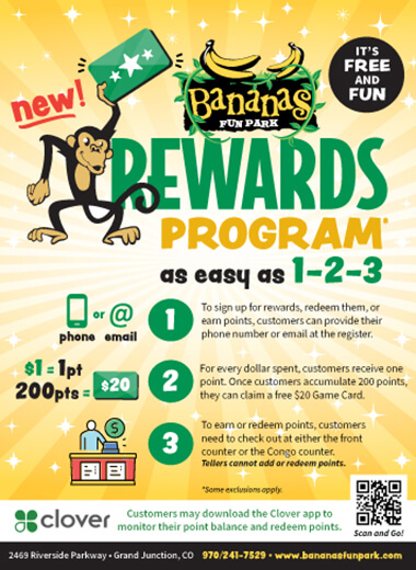 Bananas Rewards Program Web Graphic