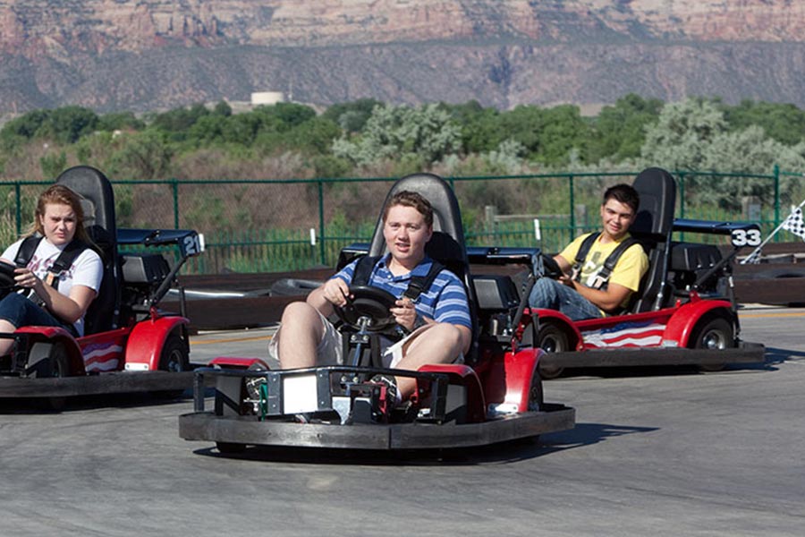 Guests Enjoy Go Kart Ride